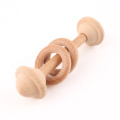 Organic beech rattle ring molar rattle toy